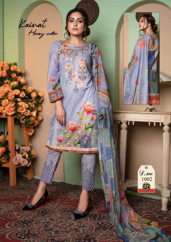Keval Kainat Luxury Cotton Casual Wear Karachi Collection 1 Dress Material